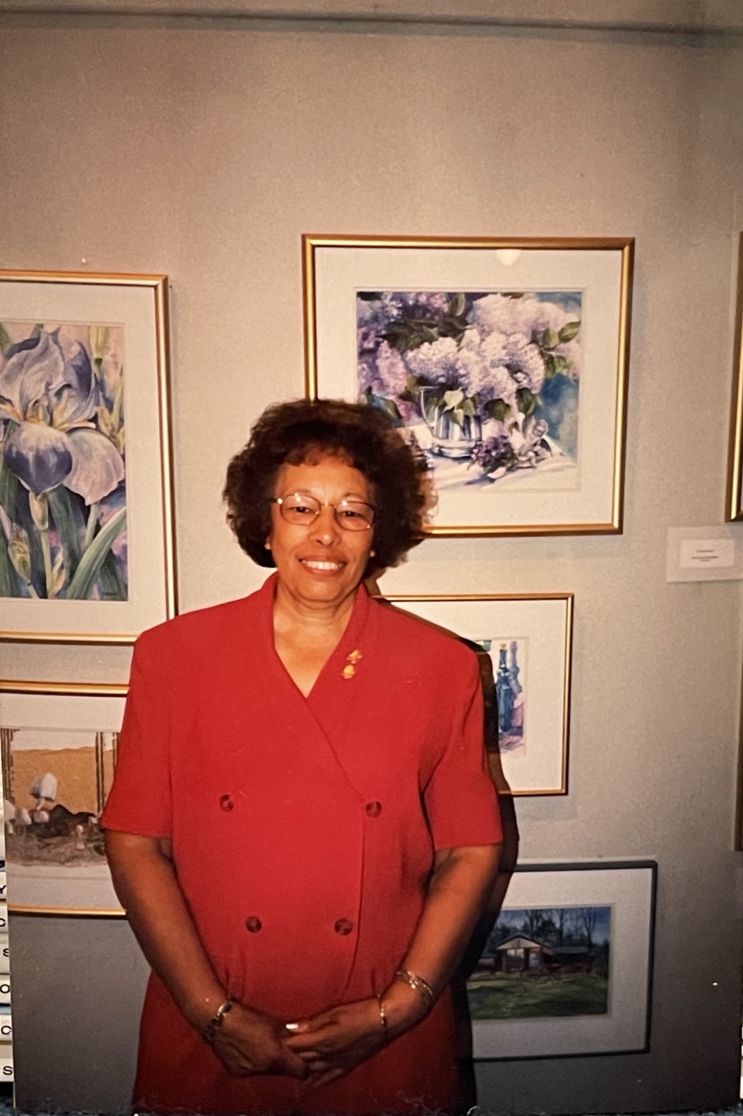 Vivian at her exhibit